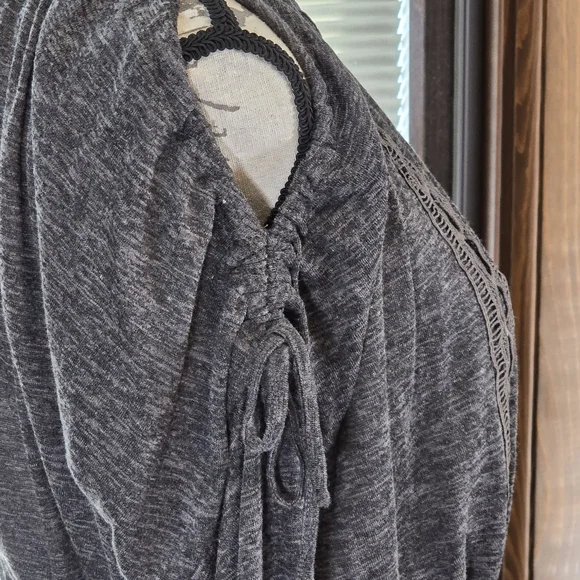 Miss Me Charcoal Long Sleeve Dress - Picture 5 of 8